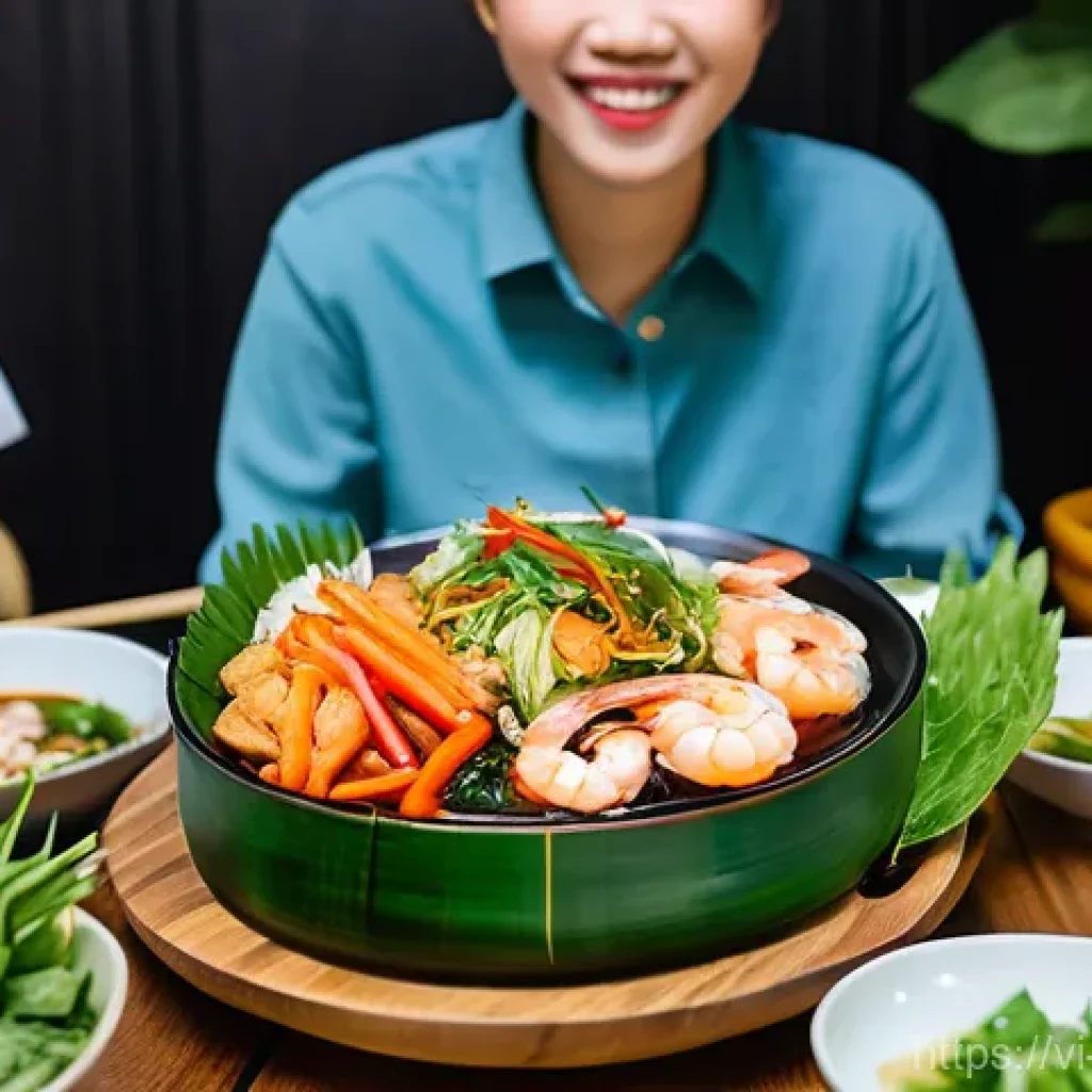 식물성 해산물의 식품 산업 내 위치 - **A vibrant Vietnamese family dining experience featuring an array of plant-based seafood dishes.** ...