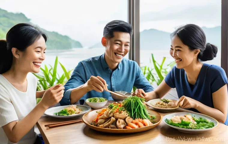 식물성 해산물의 시장 진입 전략 - **Prompt 1: A Vibrant Vietnamese Plant-Based Feast**
    A close-up, high-resolution food photograph...